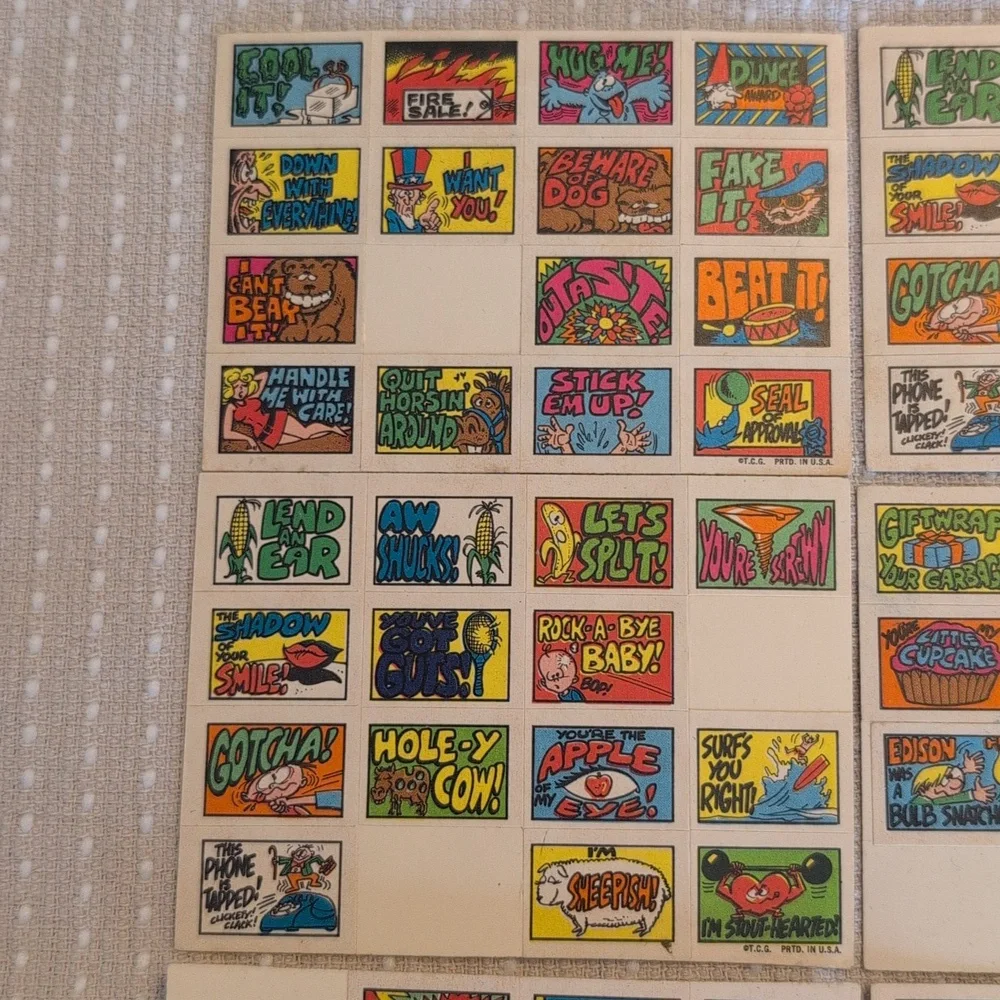 1970 Topps Stacks of Stickers